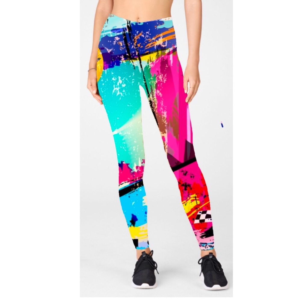 Graphic Yoga Stretch Sport Workout Soft Pants